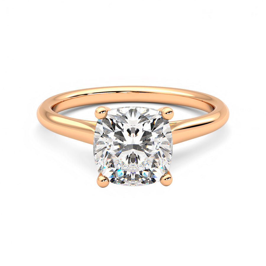 Anillo Coeur Diamante y Oro Rosa 18k