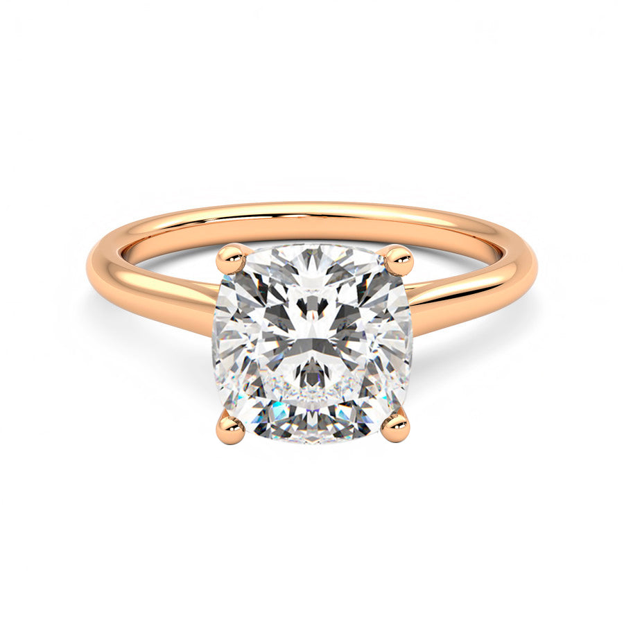 Anillo Coeur Diamante y Oro Rosa 18k