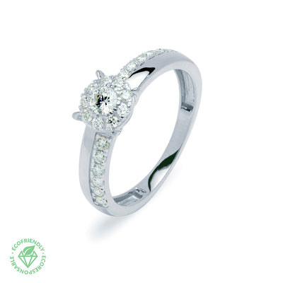 Anillo Diamantes Solitario Americano 0,35ct.