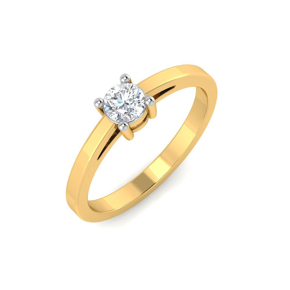 Anillo Solitario Clásico Diamante de Laboratorio en Plata 925