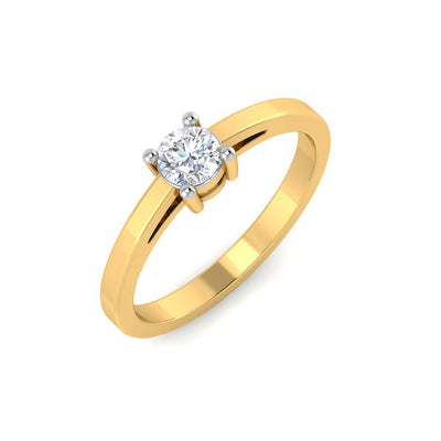 Anillo Solitario Clásico con Diamante de Laboratorio en Plata 925