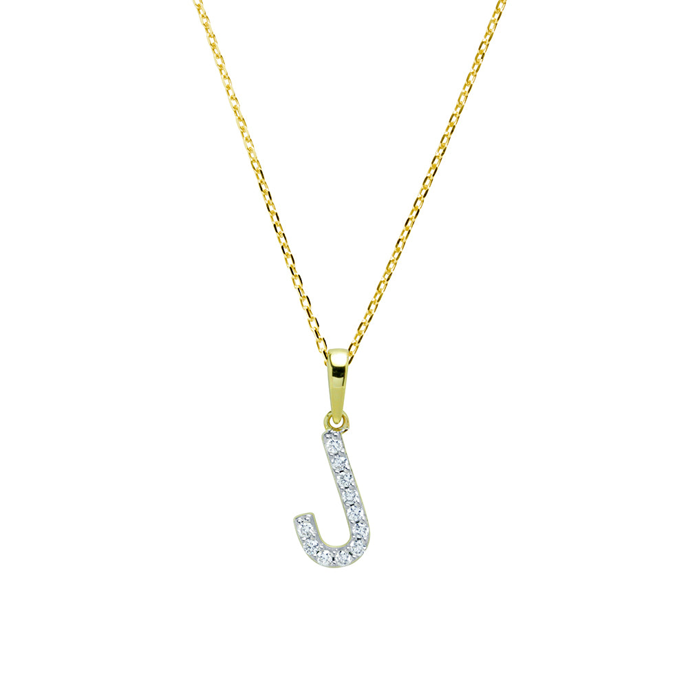 Collar con inicial Diamantes