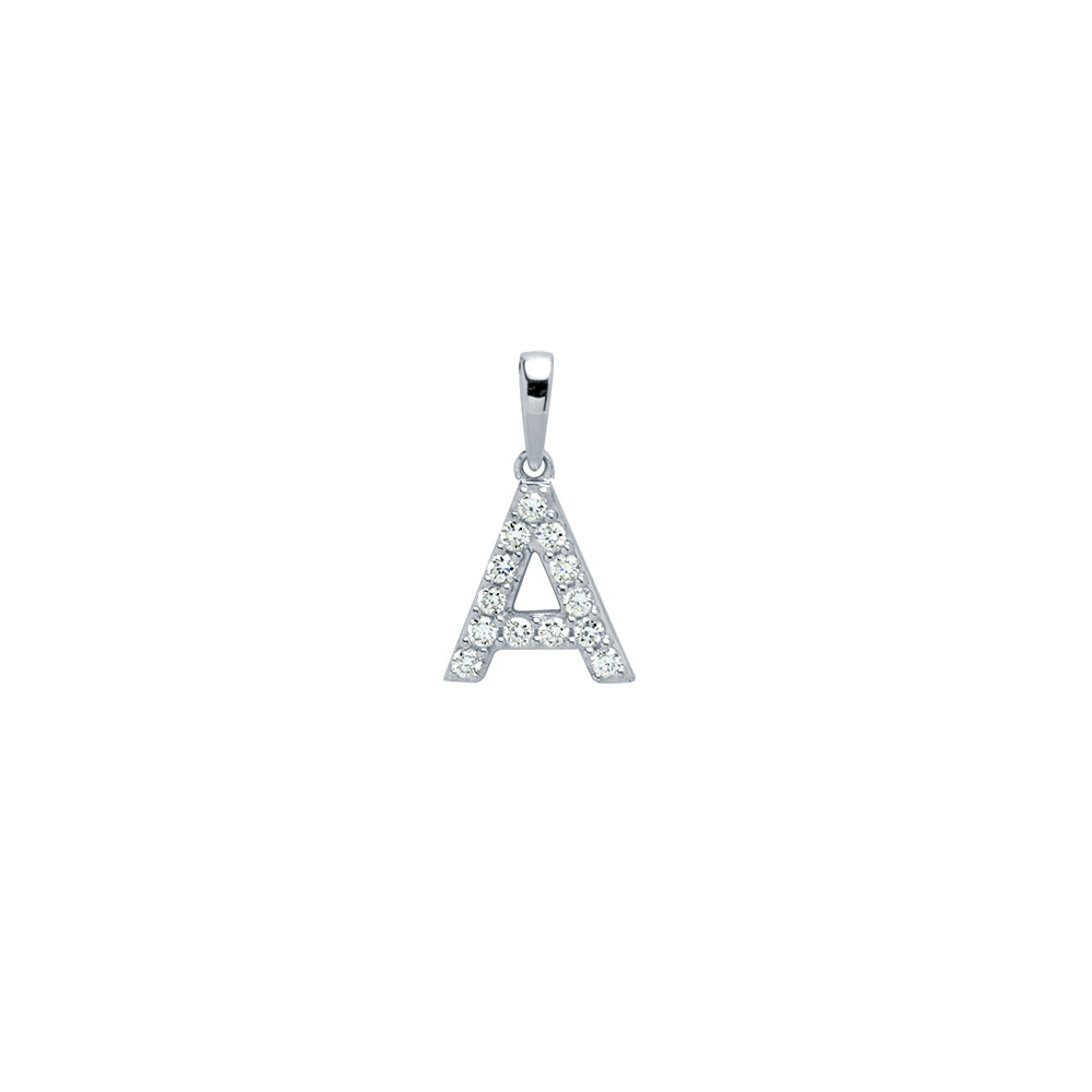 Colgante con inicial Diamantes
