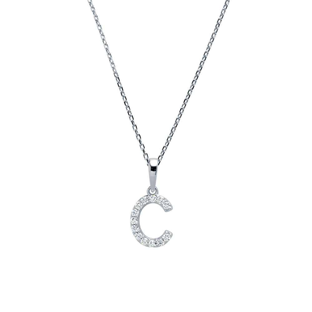 Collar con inicial Diamantes
