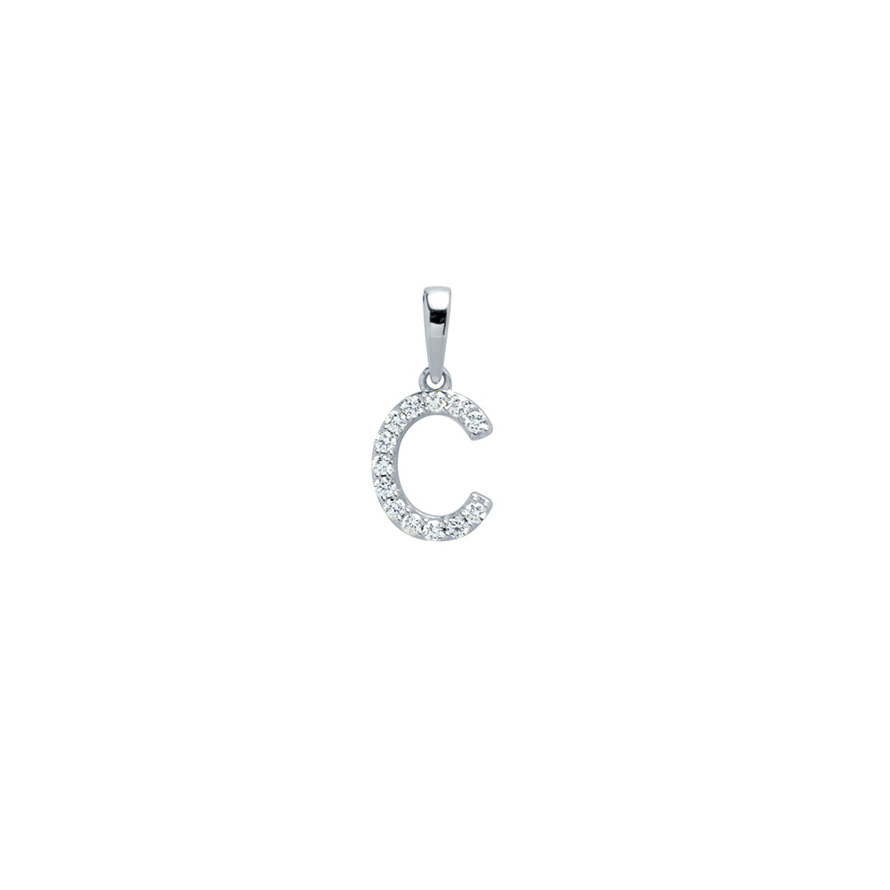 Colgante con inicial Diamantes