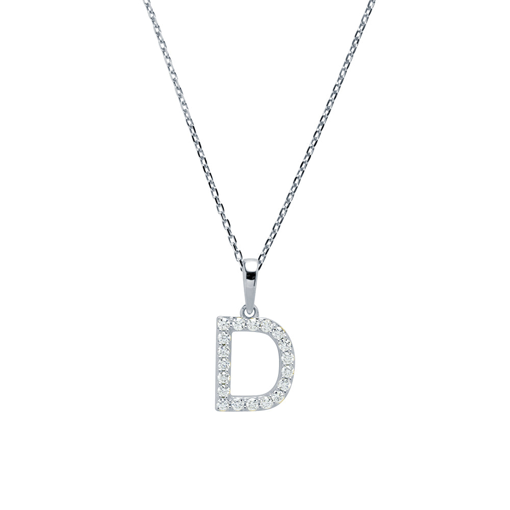 Collar con inicial Diamantes