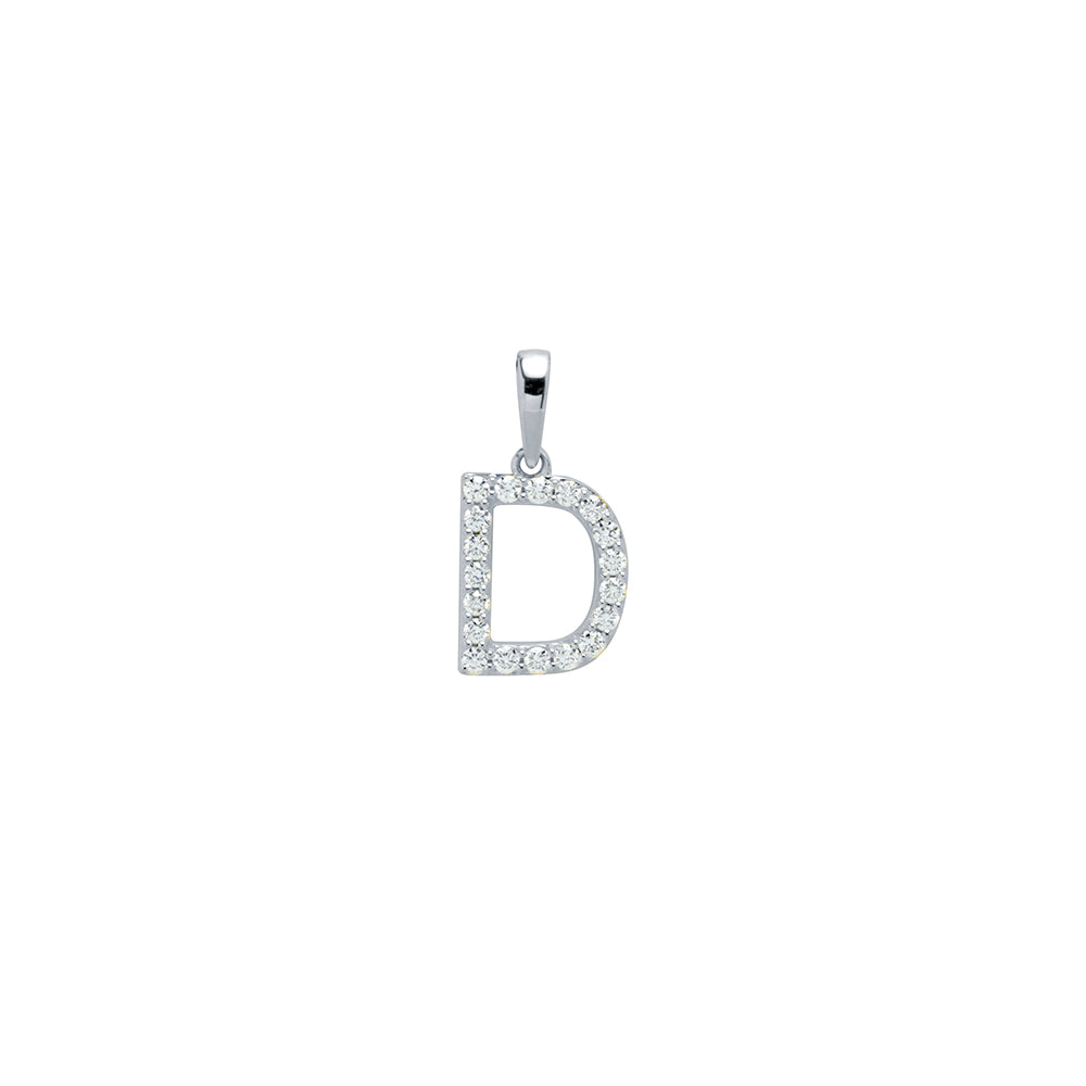 Colgante con inicial Diamantes