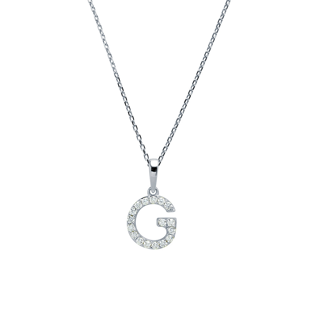 Collar con inicial Diamantes