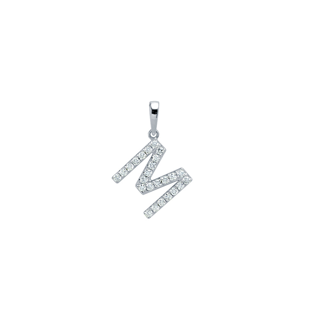 Colgante con inicial Diamantes