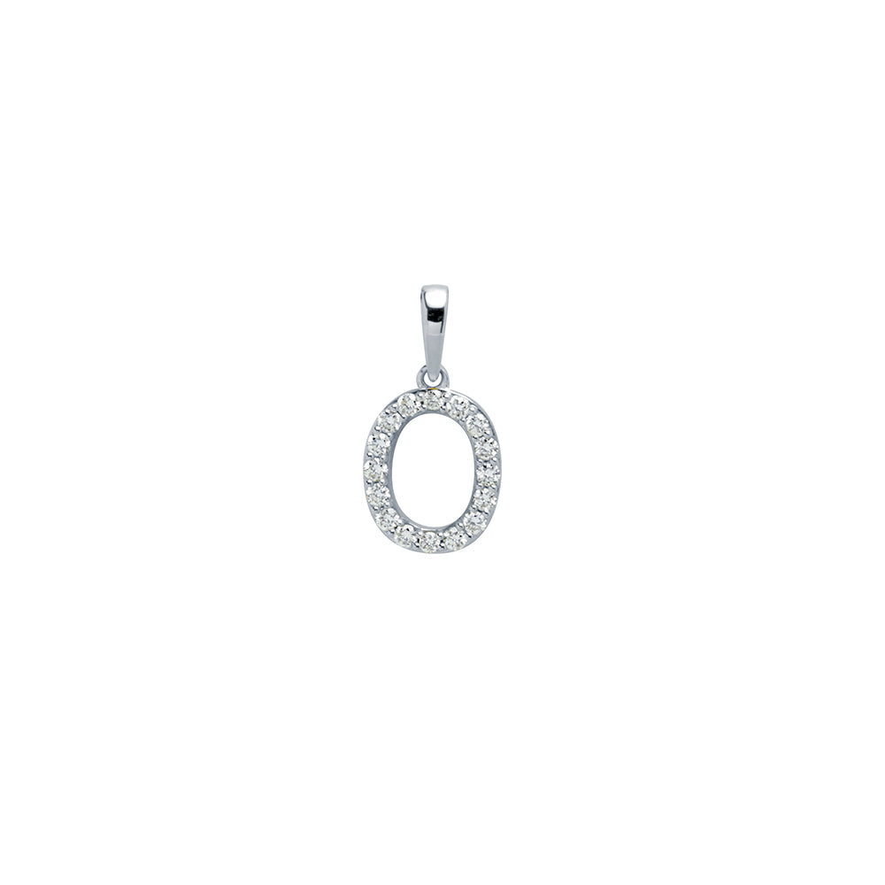 Colgante con inicial Diamantes