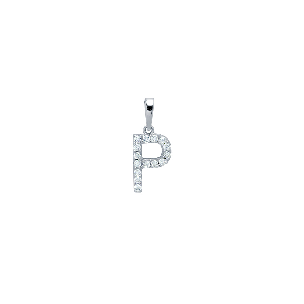 Colgante con inicial Diamantes