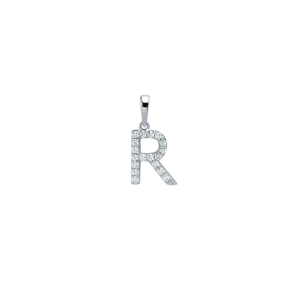 Colgante con inicial Diamantes