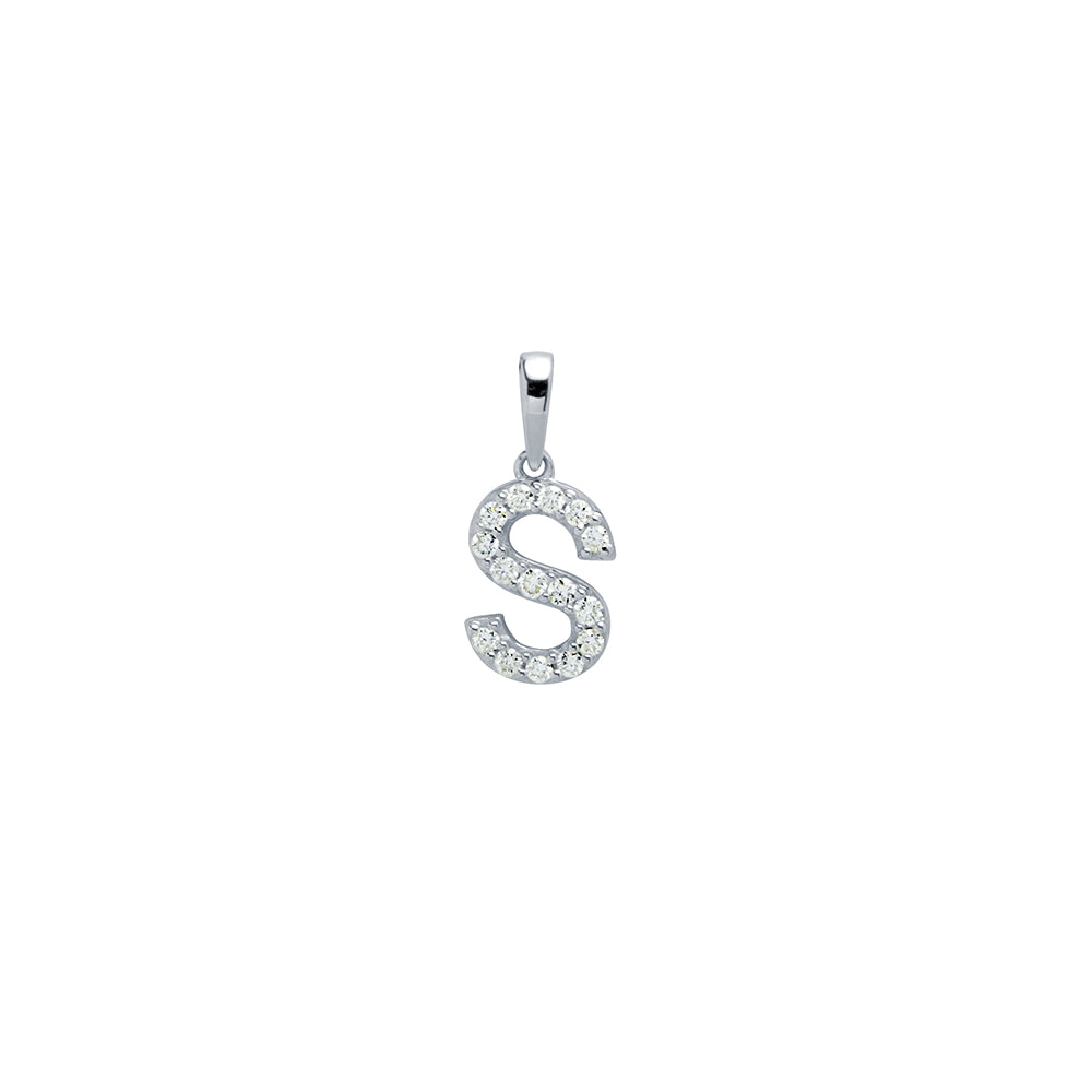 Colgante con inicial Diamantes