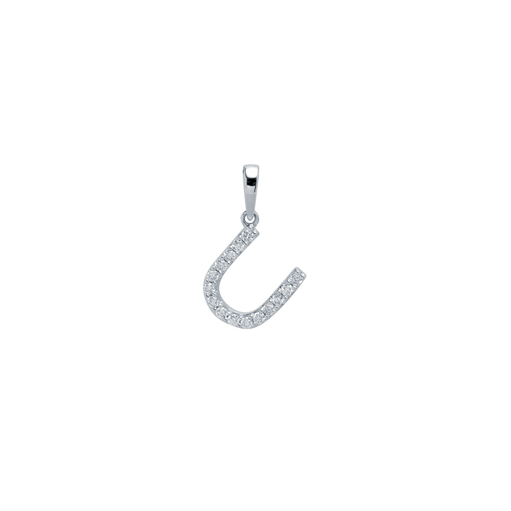 Colgante con inicial Diamantes