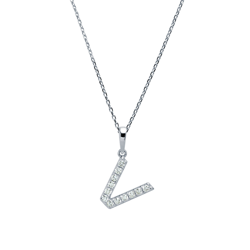 Collar con inicial Diamantes