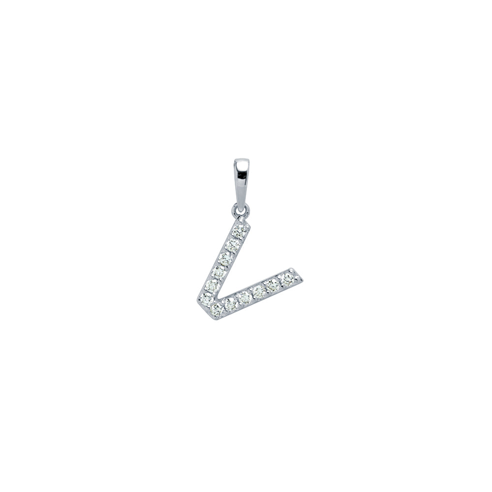 Colgante con inicial Diamantes