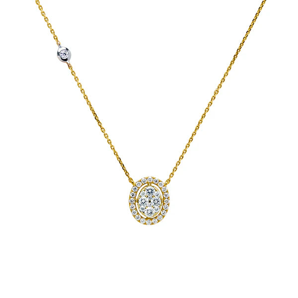 Gargantilla Diamantes Rosetón 0,73ct.