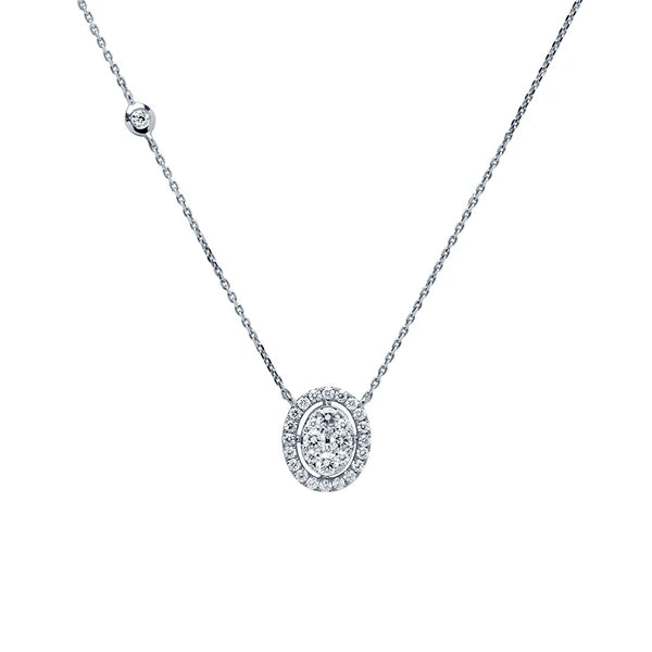 Gargantilla Diamantes Rosetón 0,73ct.