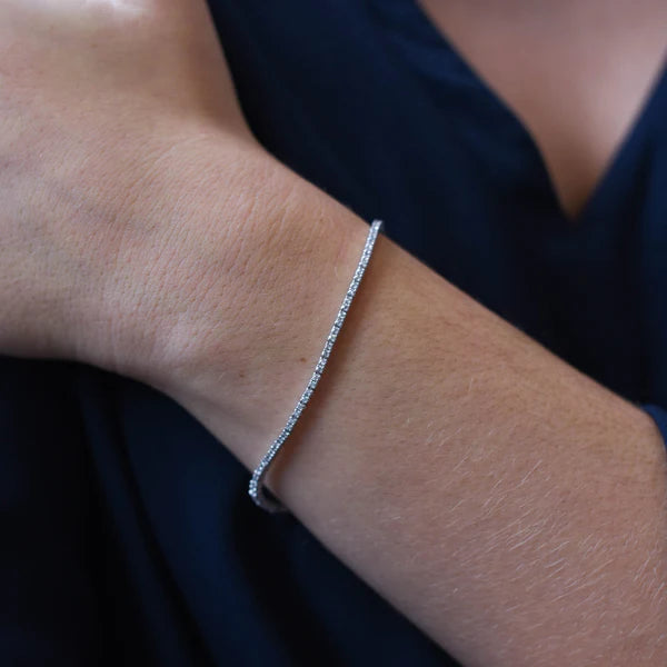 Pulsera Riviere Oro Blanco y Diamantes 1,05ct.