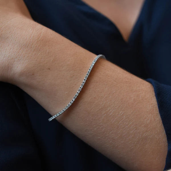 Pulsera Riviere Oro Blanco y Diamantes 2,37ct.