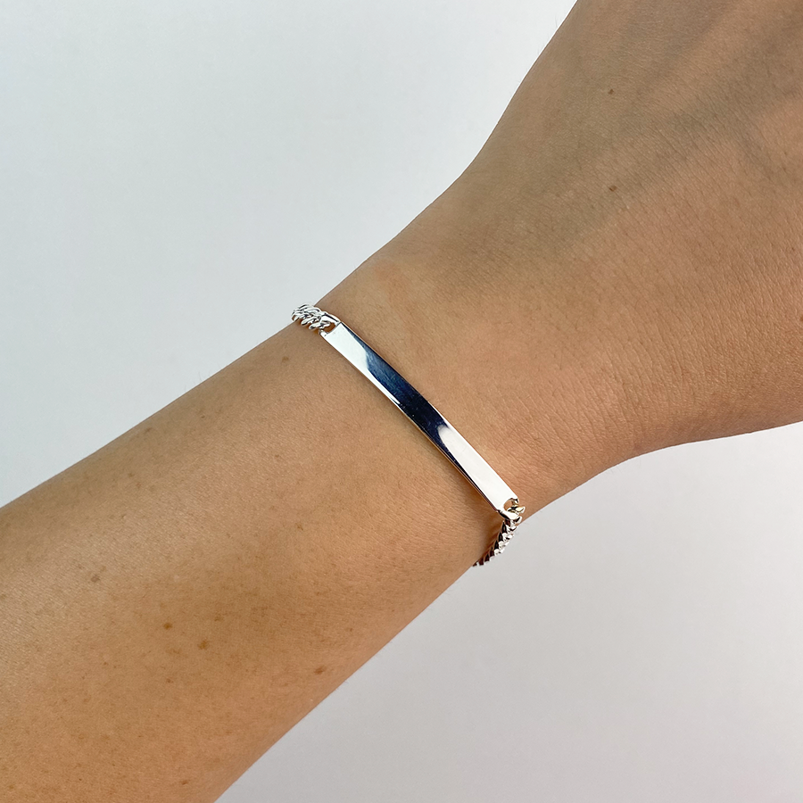 Pulsera Barbada Maciza 4mm