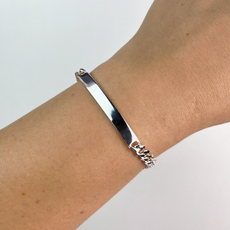Pulsera Barbada Maciza 5mm