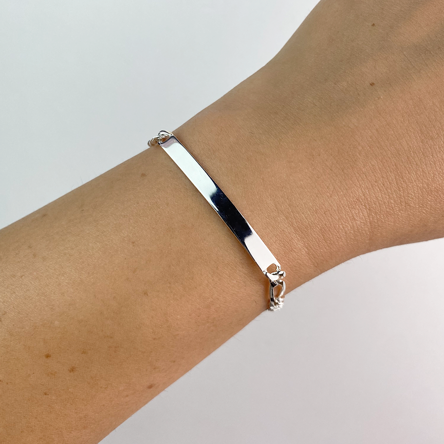 Pulsera Fígaro Maciza 4mm
