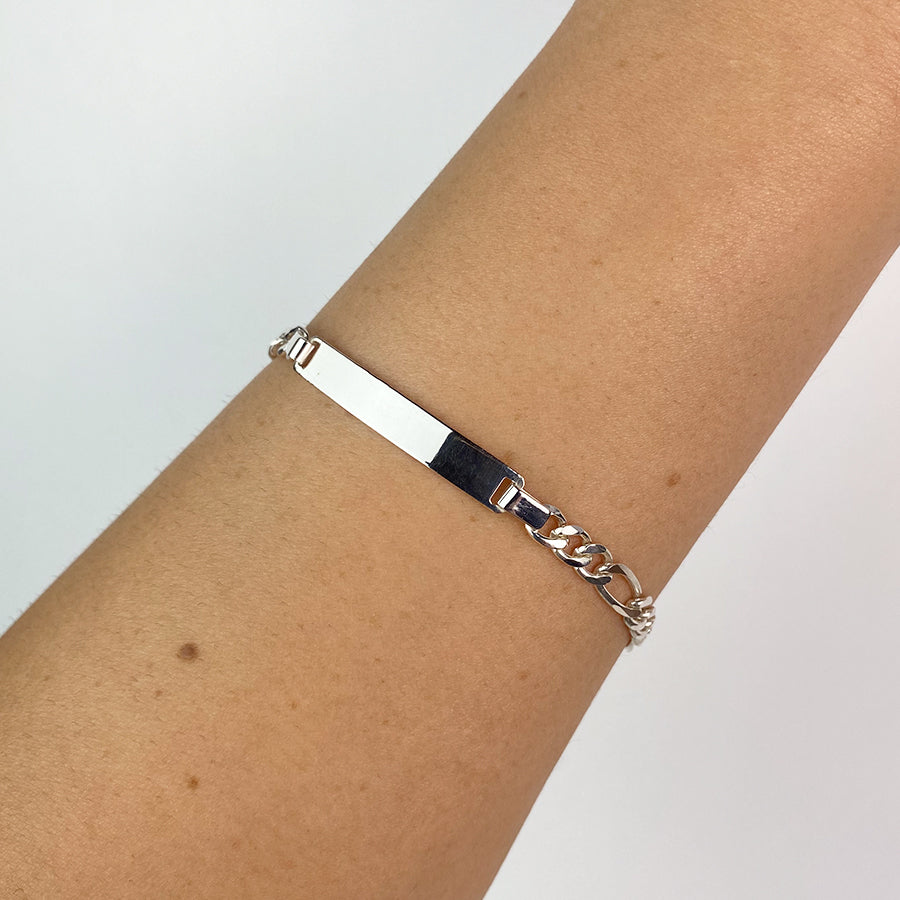 Pulsera Fígaro Maciza Italiana 5mm