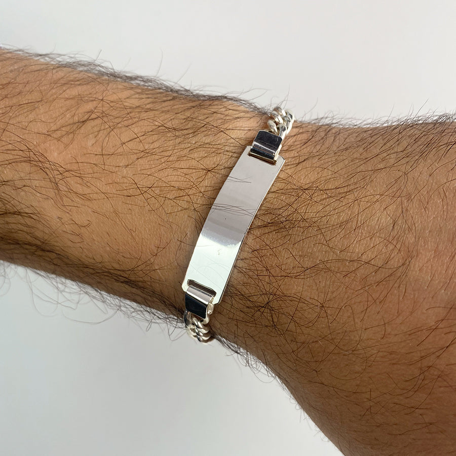 Pulsera Fígaro Hueca 7mm