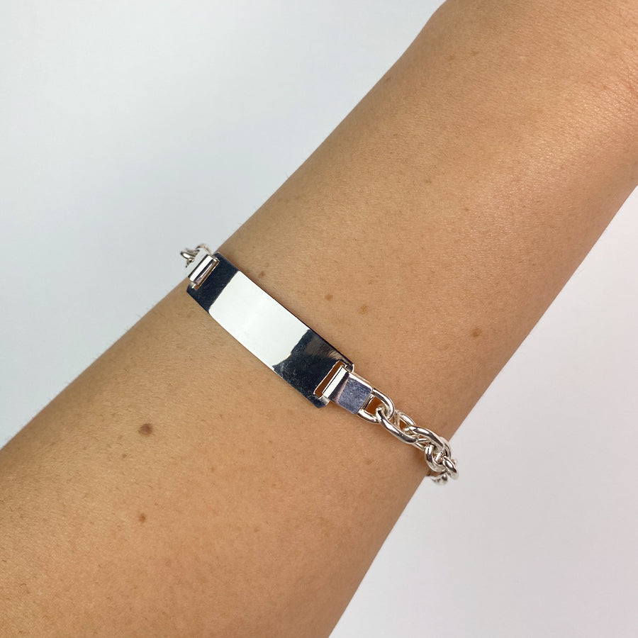 Pulsera Traversino Hueca 6mm