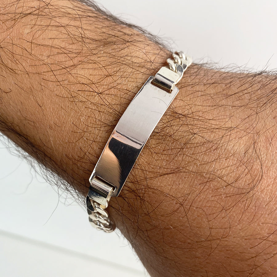 Pulsera Barbada Hueca 7mm