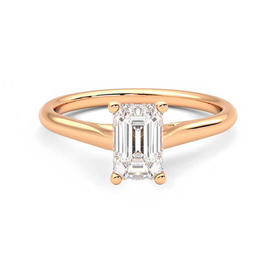 Anillo Coeur Diamante y Oro Rosa 18k
