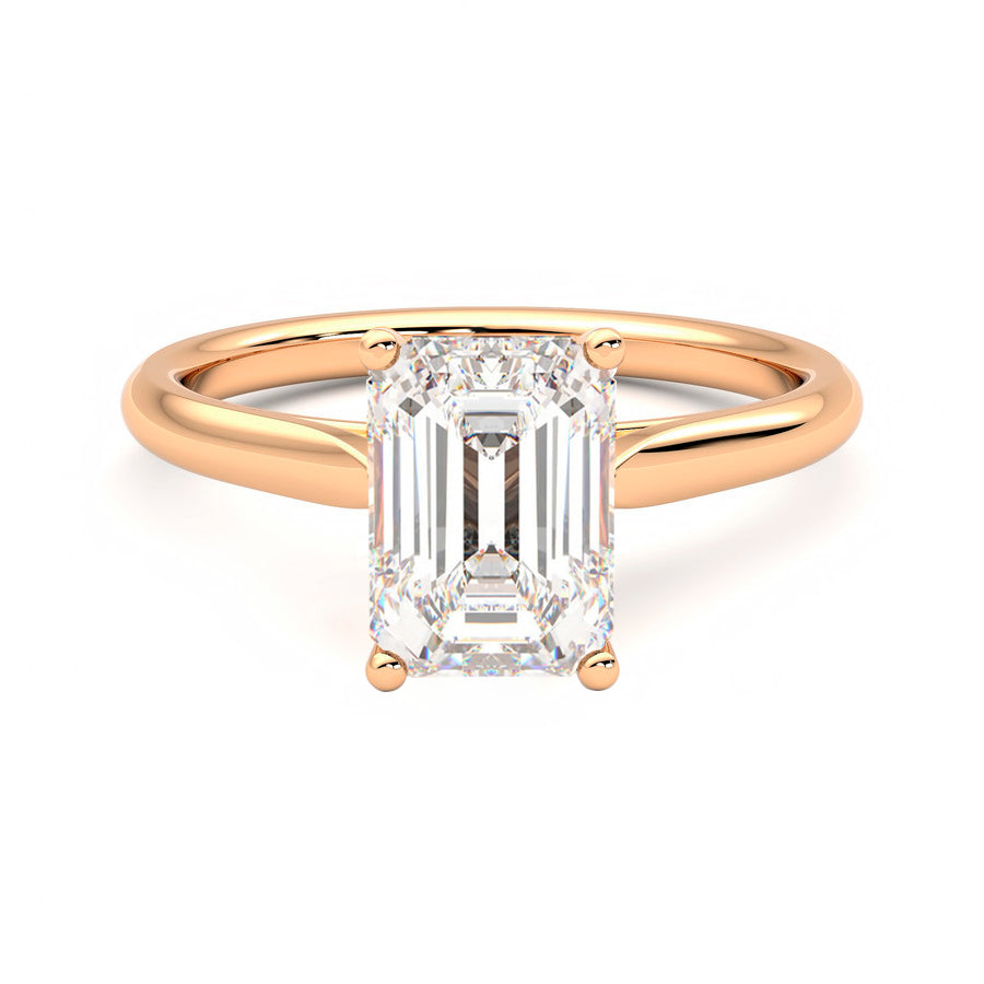 Anillo Coeur Diamante y Oro Rosa 18k
