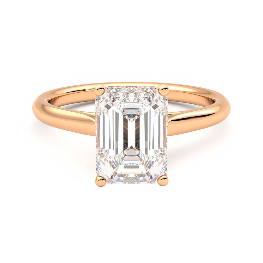 Anillo Coeur Diamante y Oro Rosa 18k