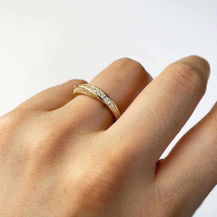 Anillo Espiral Oro