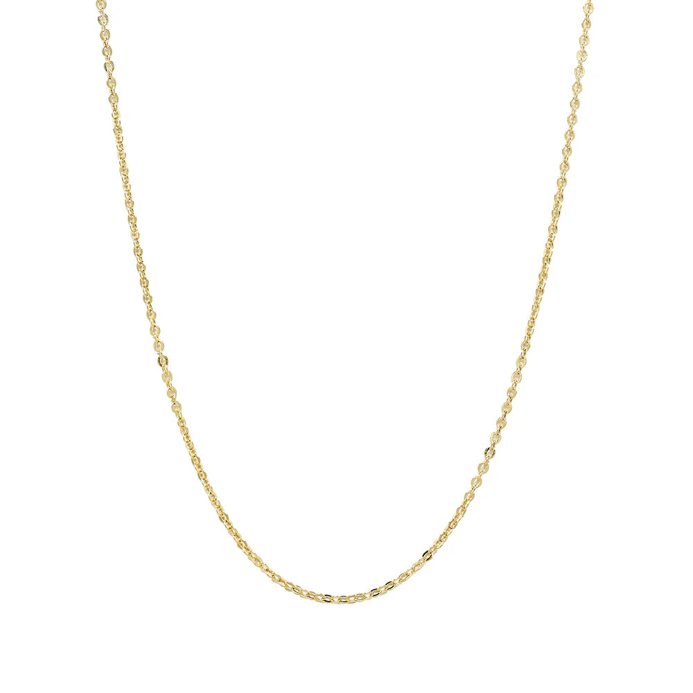 Cadena Forzada 45x1.40 en Oro Amarillo 18 Kilates