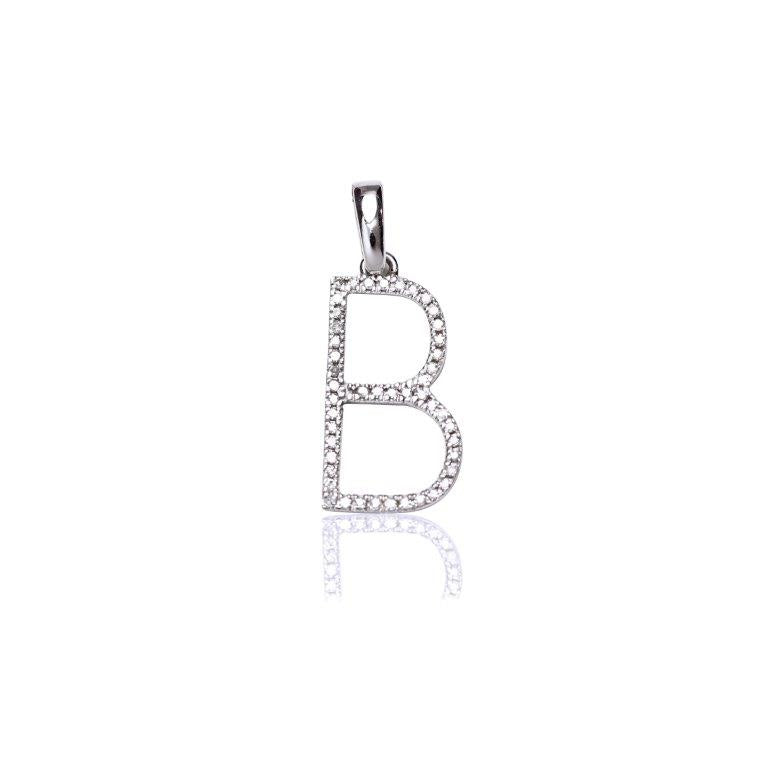 Colgante con inicial XL diamante y oro
