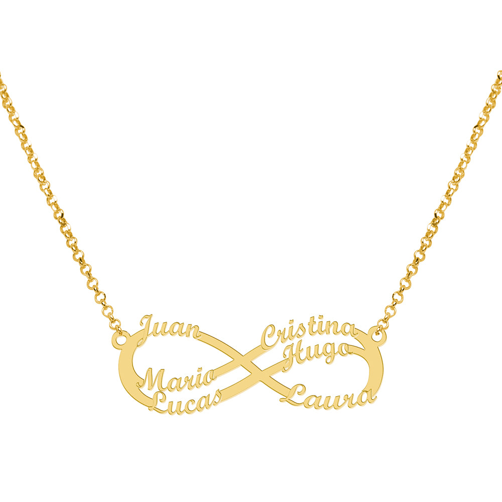Collar Infinito 6 nombres