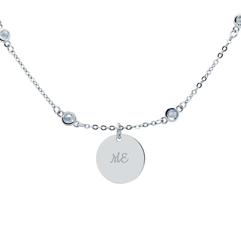 Collar Circonitas Azul