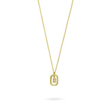 Collar con Inicial Halo Plata