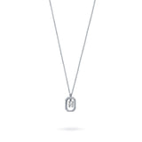 Collar con Inicial Halo Plata