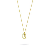 Collar con Inicial Halo Plata