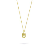 Collar con Inicial Halo Plata