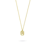 Collar con Inicial Halo Plata