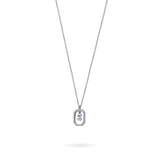 Collar con Inicial Halo Plata