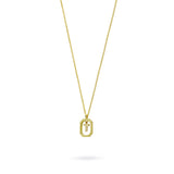 Collar con Inicial Halo Plata