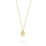 Collar con Inicial Halo Plata