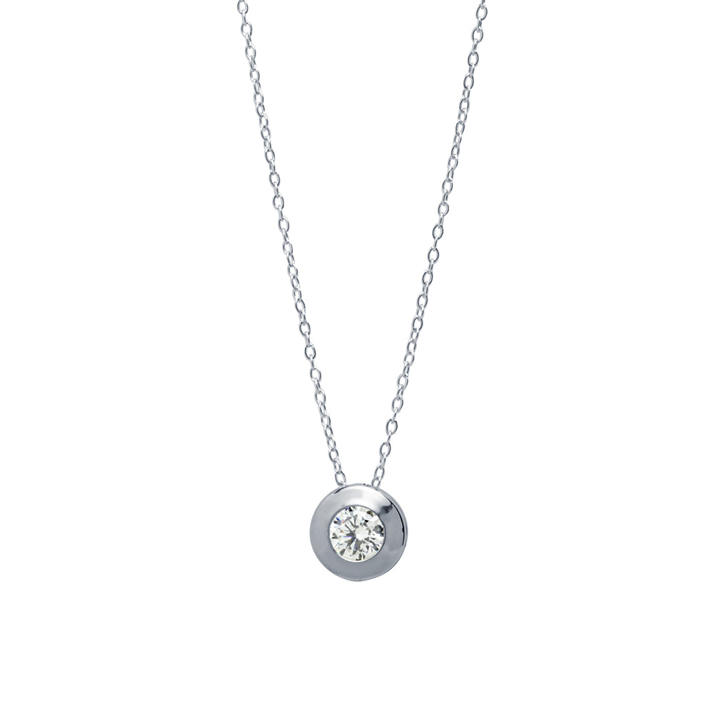Collar Solitario 8mm bisel