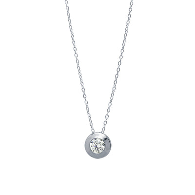 Collar Solitario de Plata 925