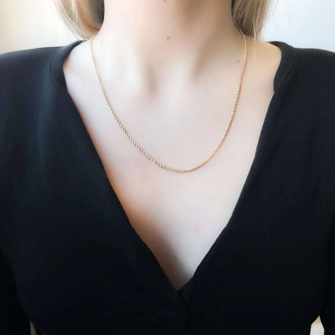 Cadena Hombre Cordón 50x2,10 en Oro Amarillo 9 Kilates